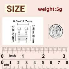 18K Gold Magnetic Necklace Layering Clasp Bracelet Clasp Used For Necklace Layering Separator And Extension Necklace Clasp Very Suitable For Women's Daily Wear - Silver - View 6