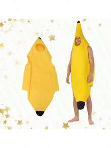 1pc Popular Multi-Color Banana Accessory, Unisex, Non-Woven Fabric, Suitable For Holiday Party Outfit Halloween - Multicolor - View 4