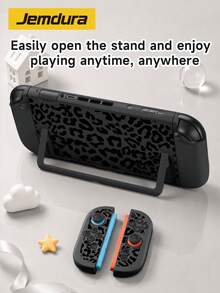Accessories For 2 (2025), Black Leopard Print Pattern, Compatible With Switch 2 / Switch OLED / Switch NS Console Protective Case, Storage Bag, And Cartridge Slot Base Cover. Protect Your Beloved Console And Also An Excellent Gift Compatible With Switch Players. - Multicolor - View 20