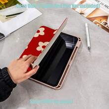 Floral Pattern Tablet Protective Case, Tri-Fold High Transparency Acrylic With Pencil Slot Protective Case. Tablet Protective Case Features: Tri-Fold Stand Design, Smart Sleep/Wake, Full Coverage Protection, Skin-Friendly Frame Material, Air Cushion Anti-Drop Frame, Multi-Angle Stand, Built-In Pencil Slot, Precise Cutouts, Lightweight And Portable. Compatible With IPad Mini4/5 (7.9 Inch), Mini6/7 (8.3 Inch); Air1/2/3, IPad5/6/8 (9.7 Inch); IPad2019-2021, Pro10.5, Air3 Universal, S6Lite/S7/S8/S9/S10/A8/A9 All Series Tablet Protective Case. - Multicolor - View 5