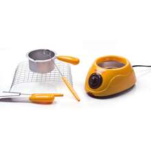 Crisol de chocolate eléctrico Crisol de chocolate DIY utensilios de cocina para hornear pasteles, mantequilla, chocolate, calefacción, herramientas profesionales para hornear - Amarillo Mostaza - Ver 6