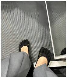 Five-Finger Shoes For Women, Indoor Comprehensive Training Shoes, Fitness Dance Shoes, Mesh Yoga And Pilates Shoes, Breathable, Non-Slip, Soft-Soled Shoes - Black - View 3