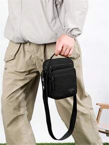 New Versatile Multi-Pocket Men's Shoulder Crossbody Bag - Multicolor - View 4