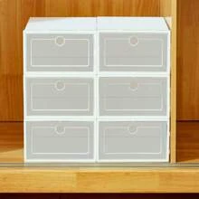 12 hộp đựng giày bằng nhựa trong suốt có thể xếp chồng, ngăn kéo dễ lắp ráp, hộp đựng giày chống bụi tiết kiệm không gian, hộp đựng giày trong suốt nhìn thấy bên trong cho tủ quần áo, lối vào, phòng ngủ và lưu trữ tại nhà - Nhiều màu - Xem 6