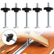M8 Woodworking T-Shaped Bolt And Nut Set, Woodworking Fixture Screws, Through-Hole Nuts, Diagonal Rail Bolts, 19/30/45 Universal Groove Fasteners, Table Saw Accessories, M8 Woodworking DIY - M8 T Bolt and Nut - View 6