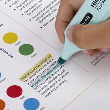 6/12pcs Macaron Color Highlighters, Colorful Note Highlighters, Suitable For Journals, Notebooks, School And Office Supplies, Back To School Season - Multicolor - View 5