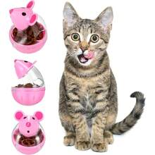 Mouse-Shaped Cat Treat Dispenser Toy, Interactive Rolling Food Puzzle Feeder, Suitable For Cats And Small Dogs, Enrichment Toy To Stimulate Pet's Sense Of Smell, Indoor Pet Slow Feeding Game - Multicolor - View 8