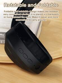 GENAI Wireless Headphones With Microphone, HiFi Stereo Sound, Foldable & Lightweight, Volume Control, 3.5mm Stereo Cable, Deep Bass, Suitable For Home, Office, Phones, Computers - Multicolor - View 5