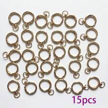 10/16/20/30pcs Flat Trigger Spring O-Rings, Metal Keychain Rings, Round ...