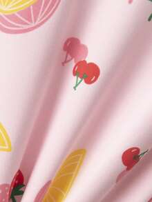 7 Sets 1 Set Random Girls Cartoon Underwear Set Cute Printed Medium Thick Long Sleeve Long Pants Loungewear Set Printed Autumn Top And Bottom - Multicolor - View 7