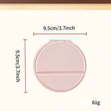 1/2/5/10/20 Mini Folding Portable Makeup Mirror With Stand Design, Suitable For Travel And Daily Use, Minimalist Style Round Desktop Folding Mirror, Back-To-School Essential, Back-To-School Season, Gift For Friends, Family, And Teachers. - Multicolor - View 3