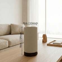 One-Piece Molded Minimalist Clay Ceramic Tableware Storage Canister With Wooden Base, Storage Jar, Kitchen And Living Room Vase Decor, Suitable For Home, Restaurant, Decorative Storage Box, Christmas Gift - View 9