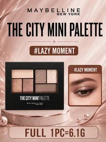 Maybelline New York Moment Mini 眼影盤 (Lazy Moment) 6.1g，高顯色、無飛粉，半霧面質感帶微光，滑順霧面，彩妝初學者必備 - 慵懶時刻 - 查看 5