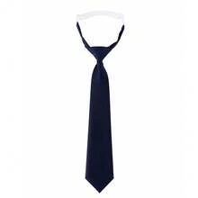 JK Uniform Black Tie Unisex Solid Color No-Knot Suit Shirt Accessory College Style No-Knot Tie - Multicolor - View 14