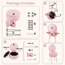 Chaise romaine - Rose bonbon - Voir 3