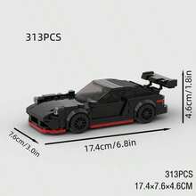 MIKEMENG 359 PCS Classic MOC Building Blocks Racing Car Set, Adult DIY Assemble Car Toy Model, Suitable For Collection, City Tech Champion Cup Series, Perfect As Birthday, Halloween, Christmas Gift For Boyfriend, Husband - Model - View 10