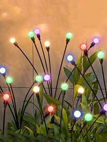 Solar Firefly Lawn Lights,8 Adjustable Twinkling Fairy Light Modes,IP Waterproof Outdoor Decor Lamp,Perfect For Garden Yard Backyard Balcony, Cafe‑Style Rooftop Walkway,Xmas Festive Decoration For Backyard Evening Gathering,Vivid Soft Glowing Effect - Solar Firefly - View 17