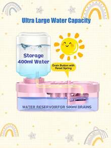 Paint Brush Rinser, Multifunctional Paint Brush Cleaner Art Supplies With Washing Bucket,Painting Water Dispenser Water Cycle Rinser For Acrylic And Water-Based Paint Cleaning Tools - Regular Model - View 3