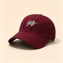 1 st basebollkeps i graffitistil med broderade bokstäver, enfärgad, justerbar, mjuk skärm, avslappnad solhatt, unisex streetwear dad hat - flerfärgad - Visa 13