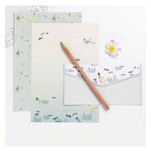 Ready Stock Creative Chinese Style Vintage A5 Letter Paper Set Wholesale, Fresh Beautiful Floral Western Style Envelopes - 6 Sheets Of Stationery + 3 Envelopes/set - View 4