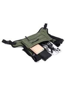 Functional Tactical Chest Rig Bag Multi‑Pocket Adjustable Straps Wear‑Resistant Fabric Portable Vest Pack For Outdoor Sports Cycling - Multicolor - View 5