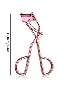 1pc Professional Eyelash Curler, Long-Lasting Use, Longer And Fuller Lashes - Easy To Use And For Eyes, Eyelash Curler, Easy Styling Without Pinching, Curling Lashes, Makeup Tool, Beauty Tool, Travel Portable, Vanity Essential - Rose Gold - View 6