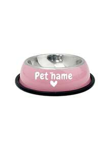 Personalized Stainless Steel Dog Bowl With Non Slip Bottom, Dog Bowl For Small Medium & Large Dogs, Custom Pet Name Dog Feeding Bowl For Food & Water - Multicolor - View 22