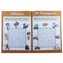 Kids Spanish Word Search Activity Book, Vocabulary Activity Workbook, Educational Word Find Game Book For Early Language Learning, Brain Training Workbook For Preschool Kindergarten, Classroom And Home Entertainment - 1 Book - View 7