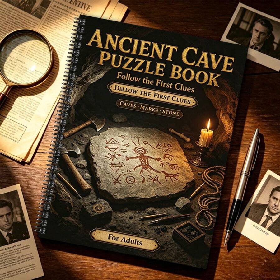 Buku Permainan Puzzle Dewasa, Permainan Puzzle Petualangan, Tema Sejarah dan Arkeologi, Cocok untuk Tantangan Puzzle Dewasa, Santai dan Meredakan Stres, Tersedia Berbagai Gaya (Pulpen Tidak Termasuk)