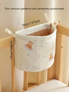 1pc Baby Playpen Storage Hanging Basket, For Girls Nursery Room Decoration - Multicolor - View 3