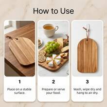 1pc Rope Hanging Wooden Cutting Board, Cheese Board, Suitable For Kitchen And Restaurant, Halloween Harvest Festival Back To School Season, Holiday Gift For Mother Father Lover - 1PC - View 8