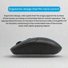 Acer Mouse Kantor Nirkabel Senyap OMR930: Resolusi 2400 DPI yang Dapat Diatur, Pegangan Ergonomis Anti-Selip, Desain Ramping dan Ringan, Daya Tahan Baterai Lama, Koneksi Nirkabel Stabil - View 9