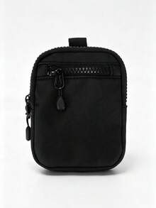 1pc Storage Small Pouch With Front Zipper Compartment, Outdoor Portable Key Earphone Coin Purse Hanging Bag - Multicolor - View 14