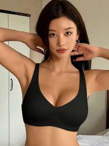 DAZY 2pcs High Quality Jelly Gel Comfortable Skin-Friendly Sexy Minimalist Gather Bra For Women, Breathable - Multicolor - View 4