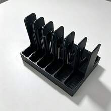 Multi-Slot Pliers Storage Rack, Desktop Tool Organizer Pliers Stand, Suitable For Electricians, Jewelers And DIY Enthusiasts Garage Drawer Organizer, Non-Slip Workbench Holder, Compatible With Needle Nose Pliers And Diagonal Cutters. - Black - View 4
