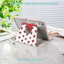Heart Pattern Tablet Protective Case, Tri-Fold High-Transparency Acrylic With Pen Slot Protective Case. Tablet Protective Case Features: Tri-Fold Stand Design, Smart Sleep/Wake, Full Protection, Skin-Friendly Frame Material, Airbag Anti-Drop Frame, Multi-Angle Stand, Built-In Pen Slot, Precise Cutouts, Lightweight And Portable. Compatible With IPad Mini4/5 (7.9 Inch), Mini6/7 (8.3 Inch); Air1/2/3, IPad5/6/8 (9.7 Inch); IPad2019-2021, Pro10.5, Air3 Universal; Full Series Tablet Protective Case. Suitable For Holiday, New Year Gifts - Multicolor - View 7