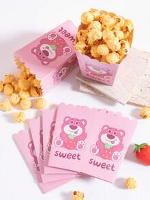 6pcs/12pcs/24pcs Anime Cartoon Theme Party Candy Boxes, Theme Party Gift Boxes, Candy & Cookie Boxes, Party Gift Bags, Party Gift Boxes, Suitable For Birthday Party, Candy And Popcorn Box Decoration, Applicable For Back To School Party, Holiday Essential Party Supplies - Multicolor - View 4