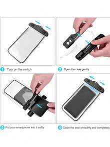 1pc Waterproof Phone Pouch, Floating PVC Phone Waterproof Storage Bag With Random Color Lanyard Underwater Protective Case, Suitable For Swimming, Rafting, Beach And Other Water Sports, Summer Travel Essential, Graduation Season, Halloween, Soft, College Dorm Essential, Camping Essential, Holiday Essential, Summer - One Size - View 10