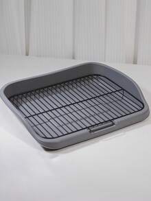 Medium Metal Wire Cat Litter Box, Cat Supplies, Dog Supplies, Dual-Layer Separation Design, Prevents Paws From Stepping On Feces, Washable, Easy To Clean - Multicolor - View 6