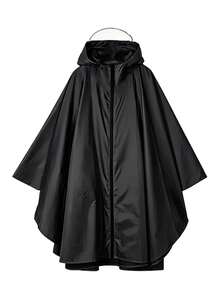 1pc Unisex Hooded Rain Poncho, Waterproof Cape-Style Raincoat, Lightweight Packable Rainwear For Outdoor Cycling Hiking Travel - Stylish Heavy-duty Raincoat - View 17