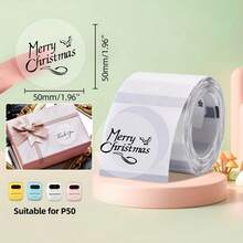 Stiker Transparan Bebas Tinta Cetak, Tersedia Berbagai Ukuran, Tahan Aus, Cocok untuk Rumah, Sekolah, Kantor, Usaha Kecil, Label Terima Kasih, Label Harga, Cocok untuk Marklife P50 - View 11