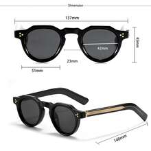 HBK New Casual Men's Fashion Glasses, Fashionable Temple Design, CP+PC Frame, Unisex, Daily Accessory, Suitable For Vacation And Beach - K40778 - View 2