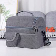 Tas Bekal Makan Siang Terisolasi Unisex, Tas Bekal Makan Siang Genggam Anti Bocor yang Dapat Digunakan Kembali dan Menjaga Suhu Dingin, Dilengkapi Tali Bahu yang Dapat Diatur, Tas Penyimpanan Wadah Bekal Makan Siang Portabel, Cocok untuk Kerja, Kantor, Piknik, dan Perjalanan - MultiWarna - View 12