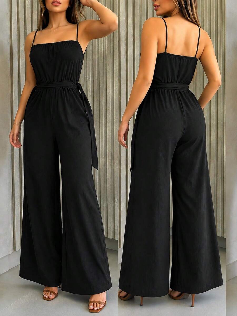 Women Jumpsuits - Black - View 1