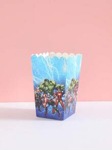 6pcs/12pcs/24pcs Anime Cartoon Theme Party Candy Boxes, Theme Party Gift Boxes, Candy & Cookie Boxes, Party Gift Bags, Party Gift Boxes, Suitable For Birthday Party, Candy And Popcorn Box Decoration, Back To School Season Party, Holiday Essential Party Supplies - Multicolor - View 5
