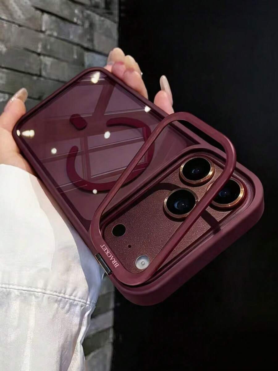 Casing Ponsel Mewah Berlapis Elektroplating dengan Braket Lensa, Pengisian Daya Nirkabel Magnetik, Kompatibel dengan iPhone 18 Pro Max 18 Pro 17 Pro Max 17 Pro 16 15 14 13 Pro Max, Bening dengan Pelindung Lensa, Casing Ponsel Tahan Guncangan