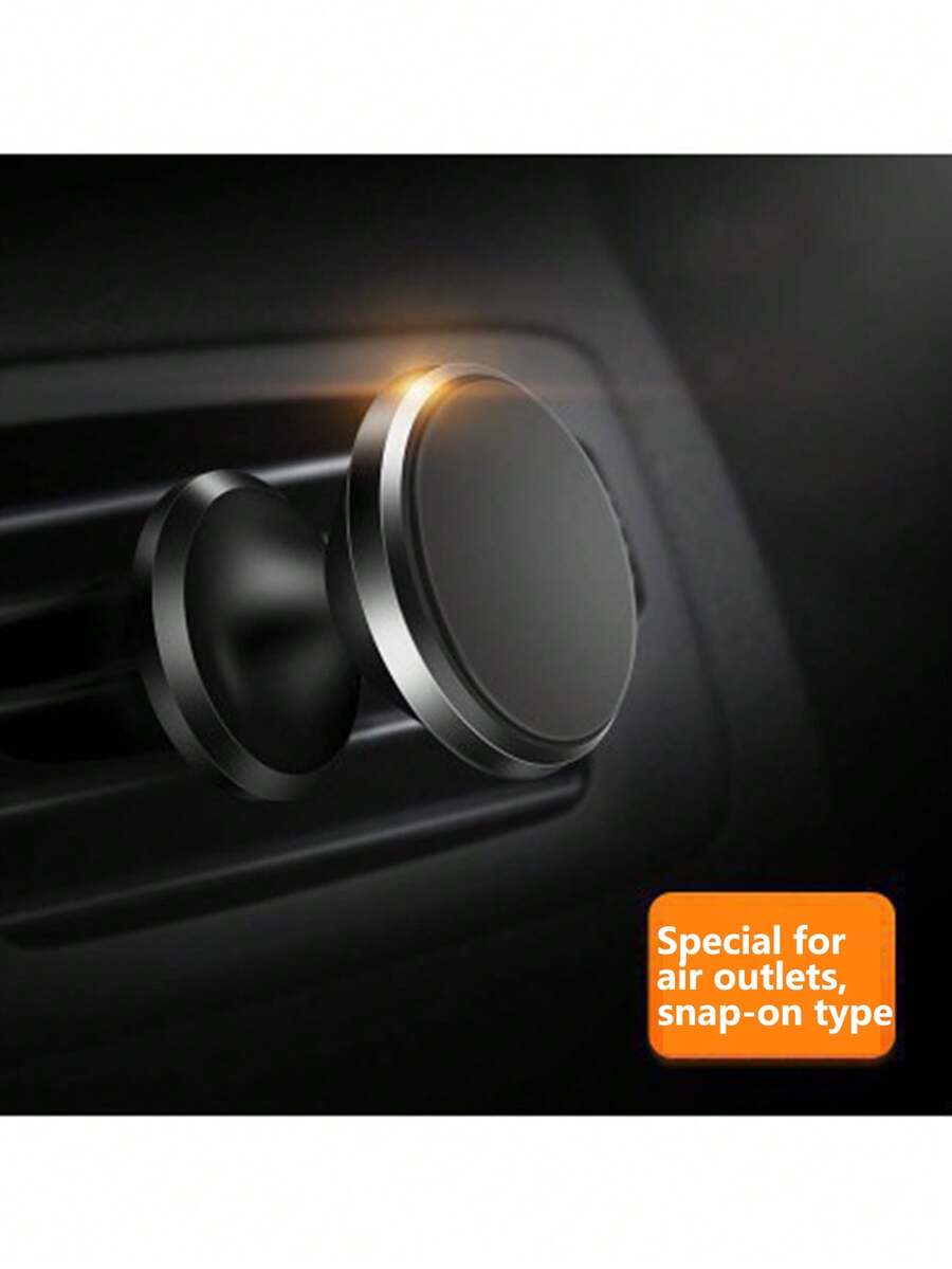1pc Magnetic Car Phone Holder, Air Vent Mount Strong Magnet Universal Car Phone Holder Suitable For Vehicles - Multicolor - View 1