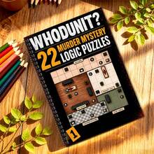Ny Sudoku Detective pusselbok, detektivmysterier med logikpussel, kombinerar sudoku och detektivresonemang, inkluderar rumsliga ledtrådar och dolda målkaraktärer, utmärkt träning för logiskt tänkande, flera stilar tillgängliga (penna ingår ej) - Ett stycke - Visa 11
