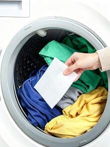 200/100/5pcs Washing Machine Color Catcher Filter, Prevents Color Bleeding, Absorbs Loose Dye During Washing, Anti-Staining, Odorless, Suitable For Home And Commercial Washing Machines, Clothing Protection - Multicolor - View 3