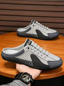 Men Athletic & Outdoor Sandals & Slides - Grey - View 2